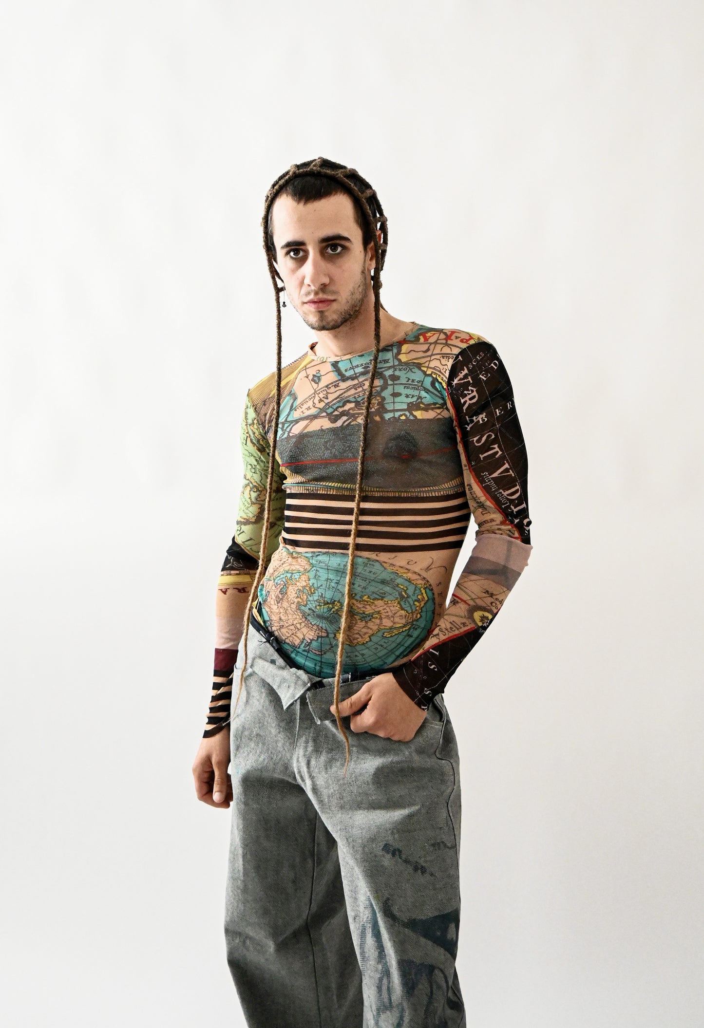 Top MAP-MONDE manches longues