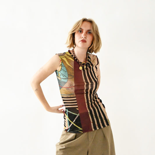 Top MAP-MONDE sans manches