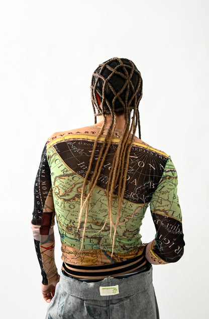 Top MAP-MONDE manches longues