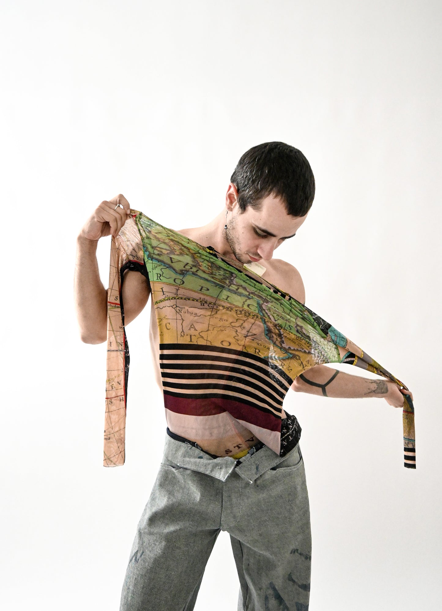 Top MAP-MONDE manches longues