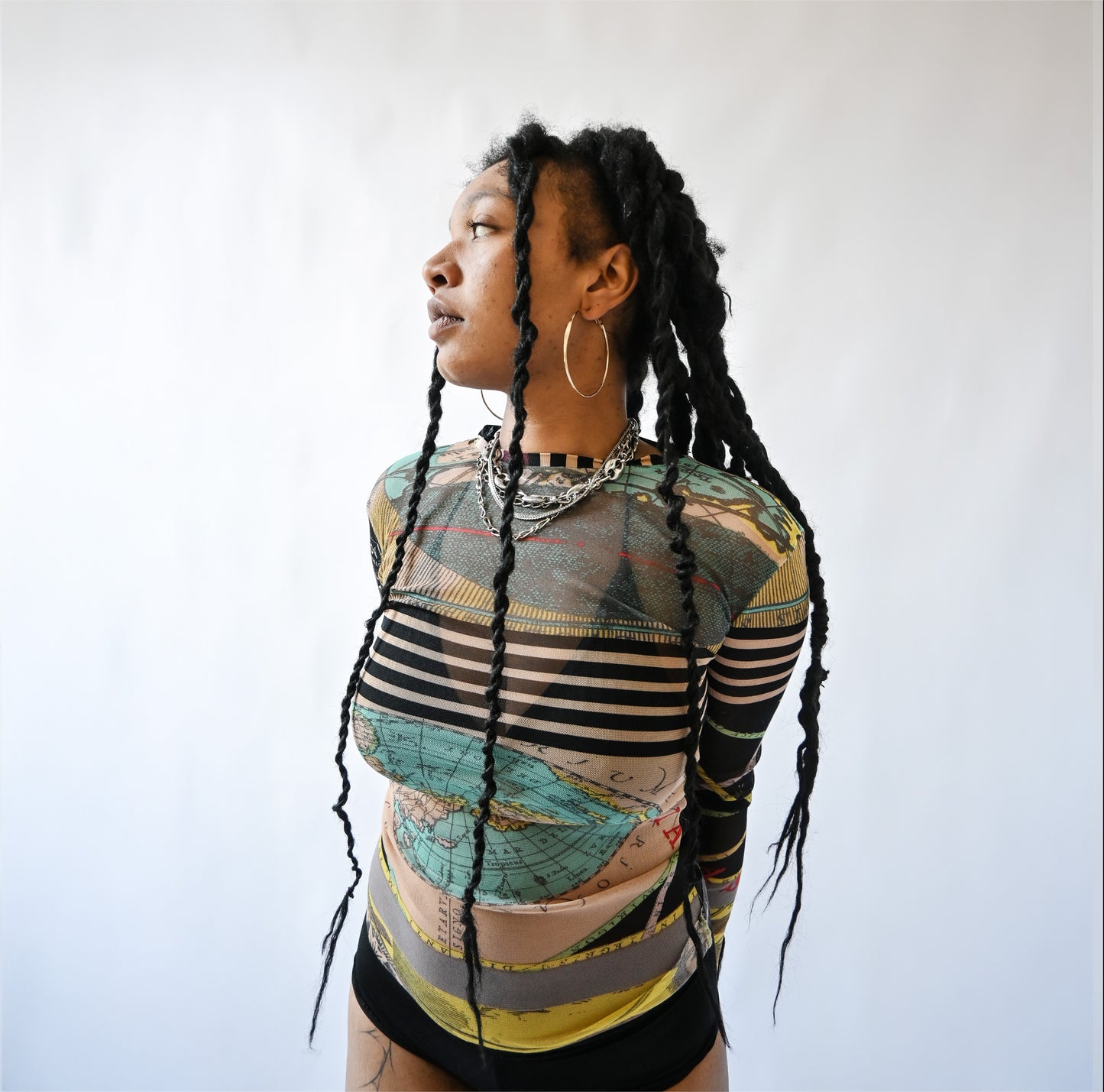 Top MAP-MONDE manches longues