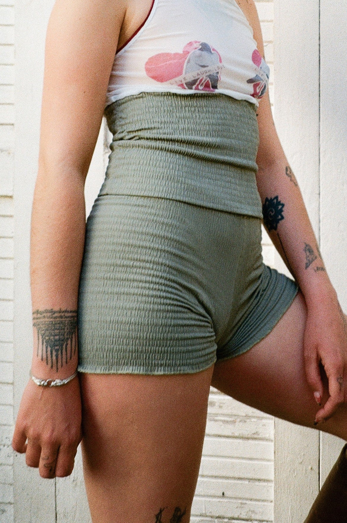 Mini Short Smock Kaki